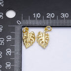 14K Gold Filled Monstera Palm Leaf Charm | X793