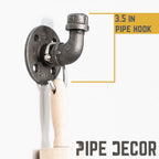 Wall Hook 3 Pack By PIPE DECOR