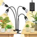 LED Grow Lights For Indoor PlantsTime Set 600W Full Spectrum Gooseneck Clip Plant Grow Light Plant Light With Timer