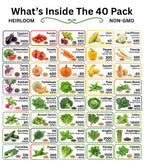 20-50 Varieties - Heirloom Vegetable & Herb Seed Vaults – USA Grown, Non-GMO - 10,000-50,000 Seeds