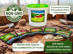 20-50 Varieties - Heirloom Vegetable & Herb Long-Term Seed Vault Bucket – USA Grown, Non-GMO - 10,000-50,000 Seeds