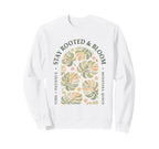 Funny Plant Rooted Boho Monstera Sweatshirt - Streetwear Style for Adults