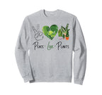 Plant Lover Gardening Peace Sweatshirt - Casual Everyday Wear Men Women