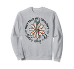 Wildflower Prairie Boho Plant Lover Daisy Sweatshirt - Graphic Print Unisex