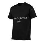 Thistle Garden Delight - Botanical Nature Lovers  Summer-ready Fabric T-Shirt