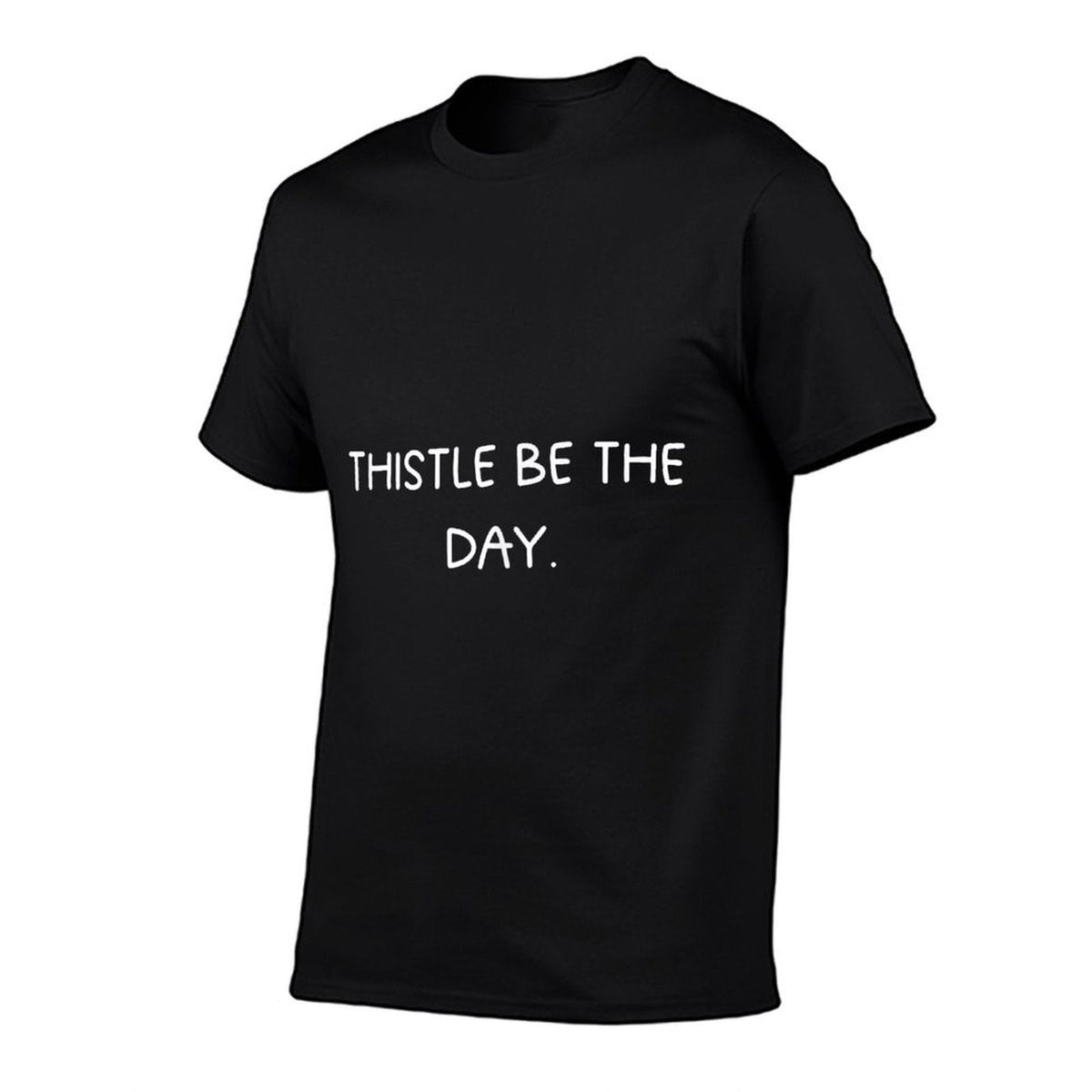 Thistle Garden Delight - Botanical Nature Lovers  Summer-ready Fabric T-Shirt