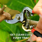 Titanium Bypass Garden Pruner Clippers