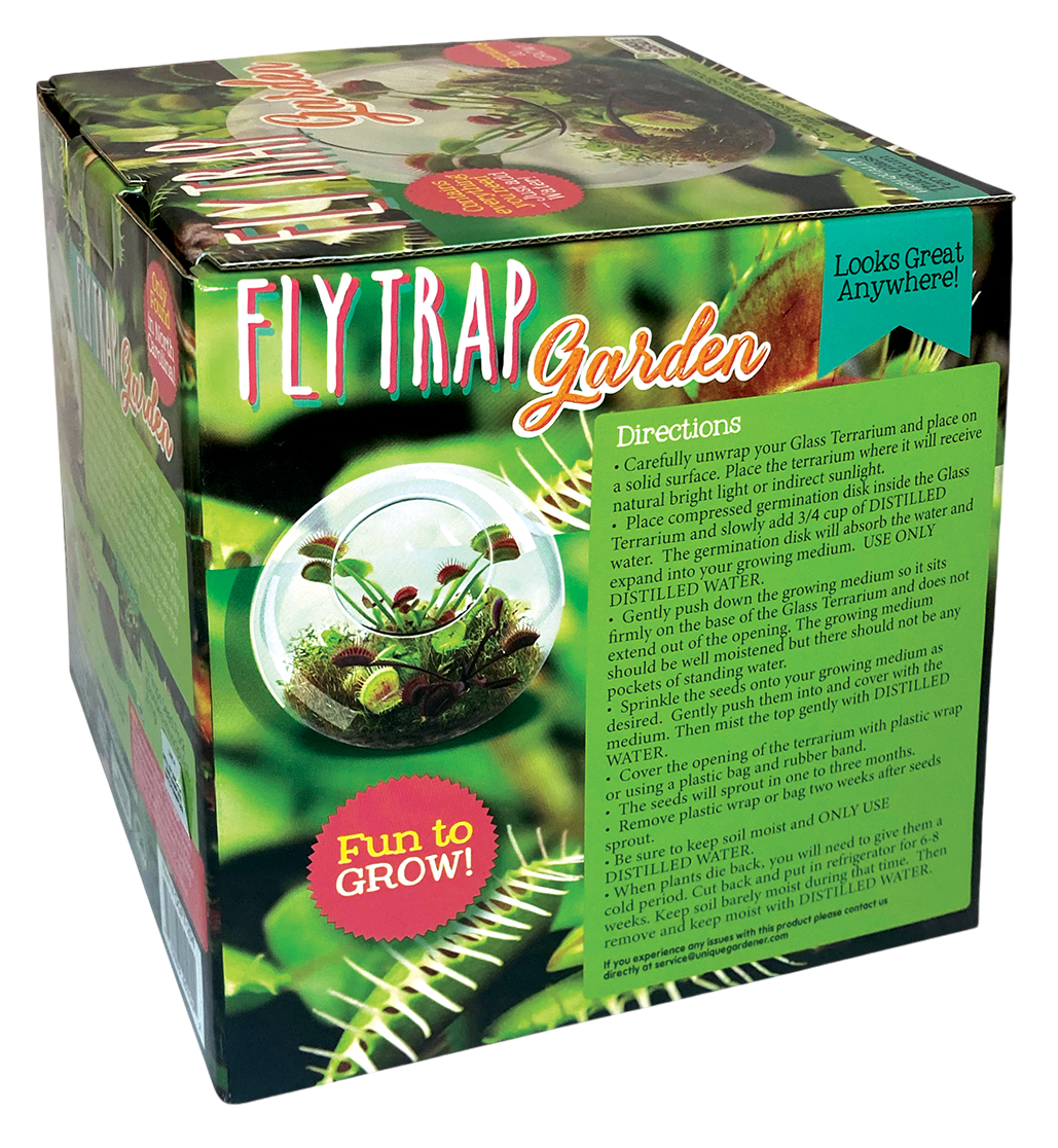 Flytrap Garden Glass Terrarium Seed Starting Kit