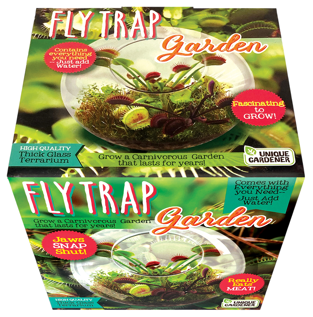 Flytrap Garden Glass Terrarium Seed Starting Kit