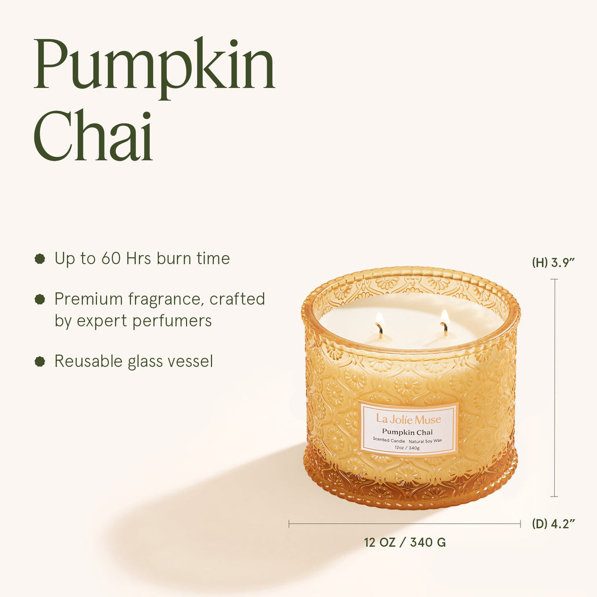 Maelyn - Pumpkin Chai 12oz Candle