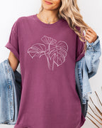 Monstera botanical Comfort Colors T Shirt