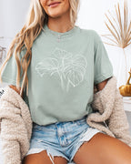 Monstera botanical Comfort Colors T Shirt