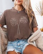 Monstera botanical Comfort Colors T Shirt (Monstera 2 leaves)
