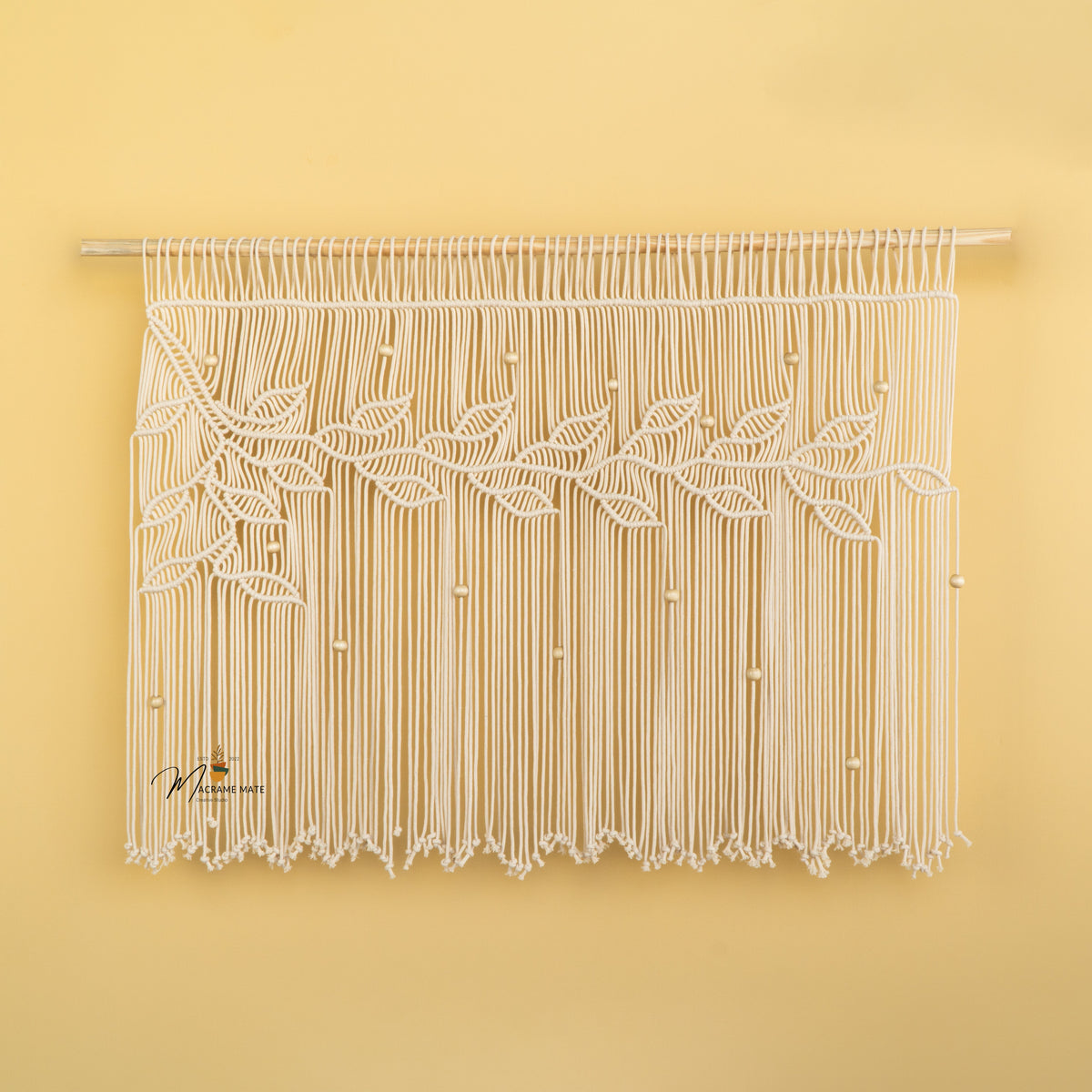 Nordica Natural Macrame Window Curtain