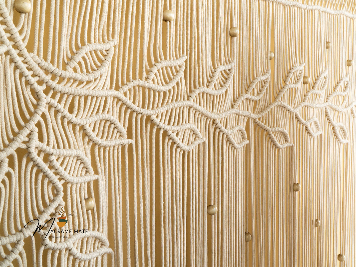 Nordica Natural Macrame Window Curtain