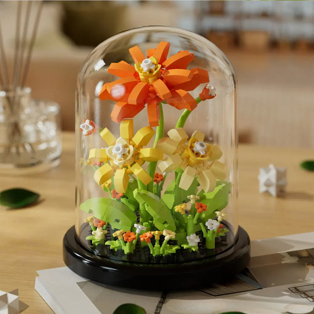 DIY Micro Flower Building Blocks – Mini Bricks Eternal Flowers Home Decoration Puzzle Toy