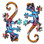 Garden Decor Statue Resin Gecko Wall Art Decor, Water Transfer Figurines Lizard Outdoor Hanging Decorations For Home Decor