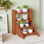 Solid Wood Plant Stand for Flowerpots and Succulents