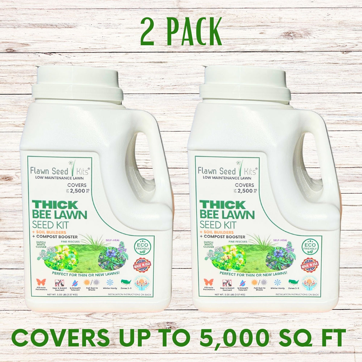 Thick Bee Lawn Seed Kit