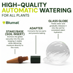 Glass Globe with Blumat Bottle Adapter