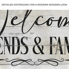 Welcome Friends & Family Sign