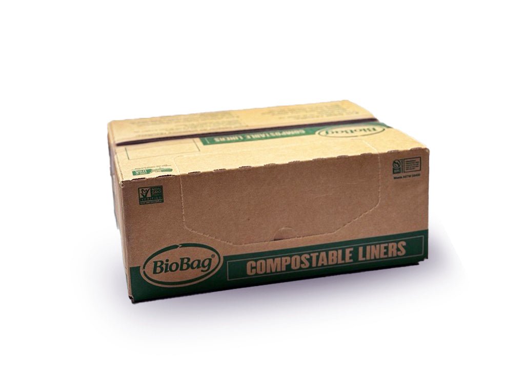 BioBag 55 Gallon Compostable Bags 38x58 Green (QTY 80), BPI Certified, SKU 55G3858