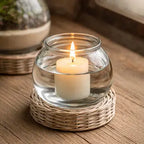 Glass and Wicker Terrarium