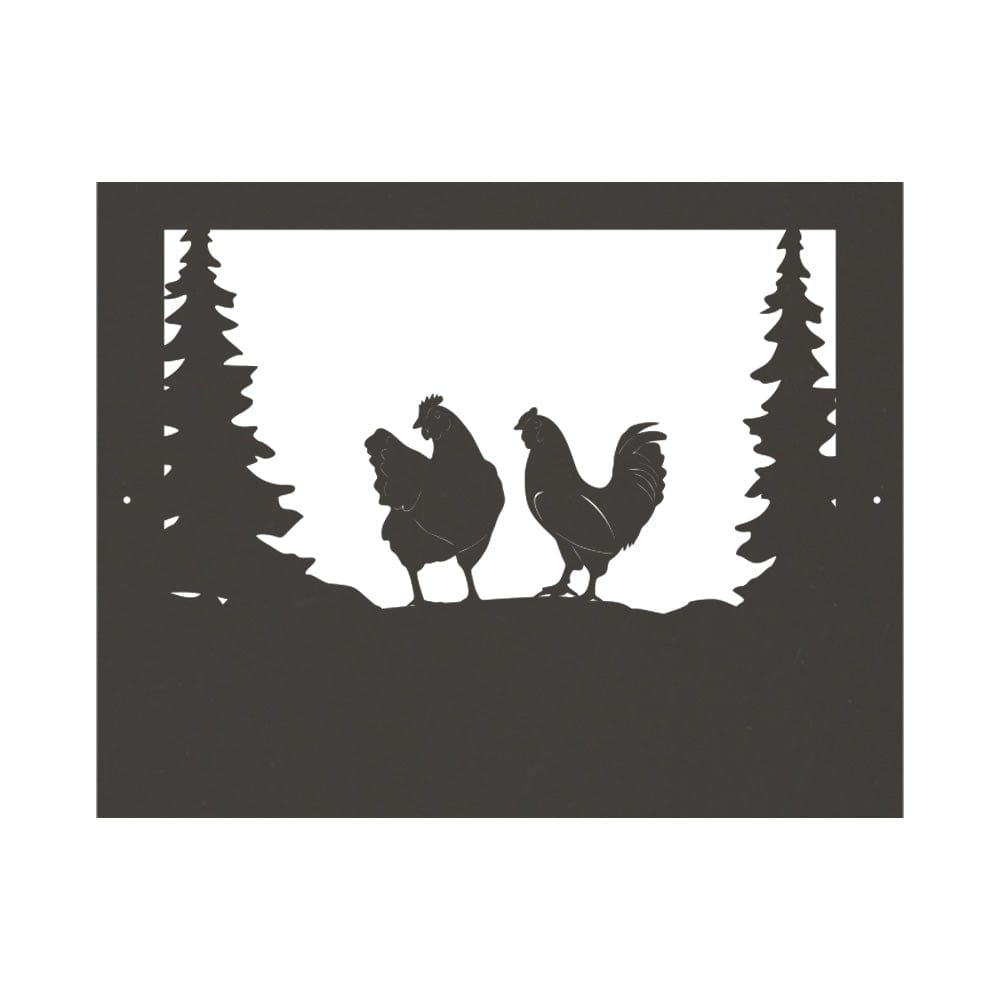 Farm Chicken Sign - Personalized Metal Wall Art | Rustic Outdoor Decor