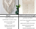 12x20 Macrame wall hanging. Made to order. 18 color choices.