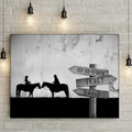 Horse Couple Sign