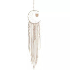 Macrame Woven Wall Hanging Boho Tapestry Moon Star Dreamcatcher Home Decor