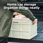 55L & 30L Folding Storage Box with Tabletop & Lid and Handle