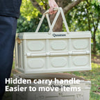 55L & 30L Folding Storage Box with Tabletop & Lid and Handle