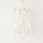 Shell Wind Chime Room Decoration Hanging Wind chime Outdoor Decoration, Bamboo Wind Chimes Unique Outdoor Handmade Chimes as Memorial Gift for Mom Family Wall Pendant Home Office