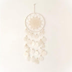 Shell Wind Chime Room Decoration Hanging Wind chime Outdoor Decoration, Bamboo Wind Chimes Unique Outdoor Handmade Chimes as Memorial Gift for Mom Family Wall Pendant Home Office
