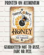 Sweet As Can Bee, Honey Locally Sourced - Metal Sign