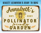 Personalized - Pollinator Friendly - Metal Sign