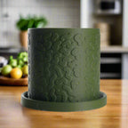 Tiny Squiggle Cheetah Planter Pot, With Drainage & Drip Tray