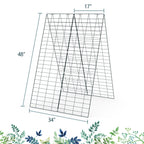 A-Frame Garden Trellis for Climbing Plant with Ground Stake and Cable Tie