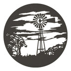 Windmill Metal Sign - Rustic Farmhouse Metal Wall Art | Durable Steel Plaque