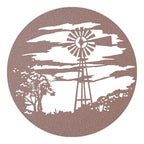 Windmill Metal Sign - Rustic Farmhouse Metal Wall Art | Durable Steel Plaque