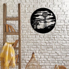 Windmill Metal Sign - Rustic Farmhouse Metal Wall Art | Durable Steel Plaque